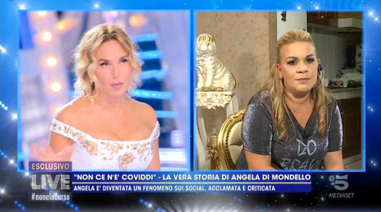 Angela da Mondello di “non ce n’è coviddi” a Live Non è la D’Urso, svela i suoi problemi con la giustizia