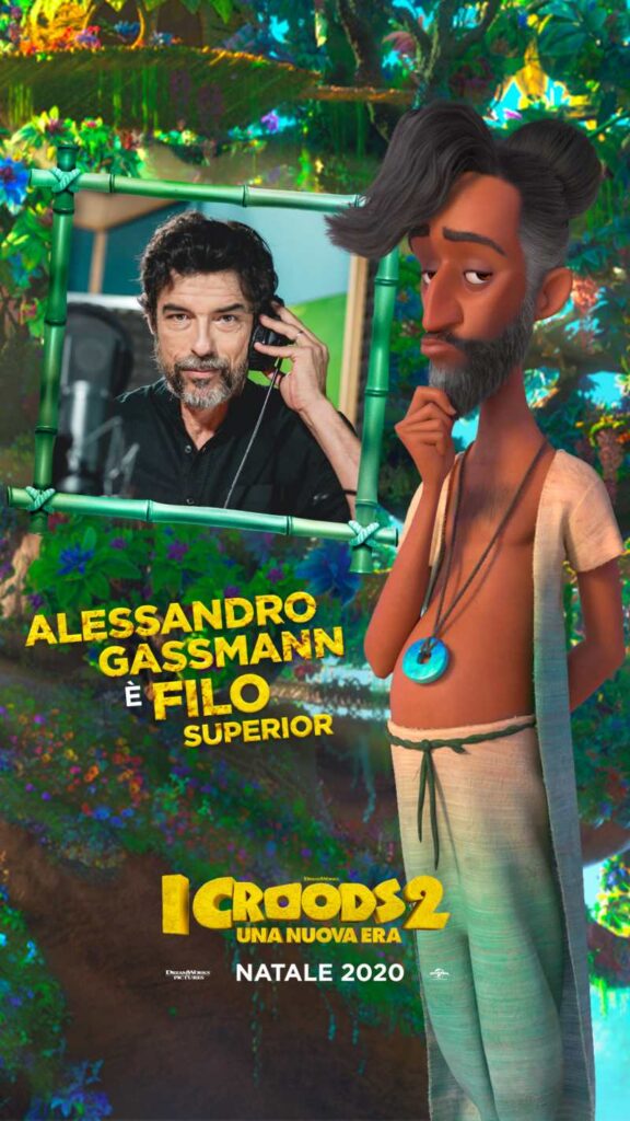 I Croods 2 - Alessandro Gassmann doppiatore di Filo