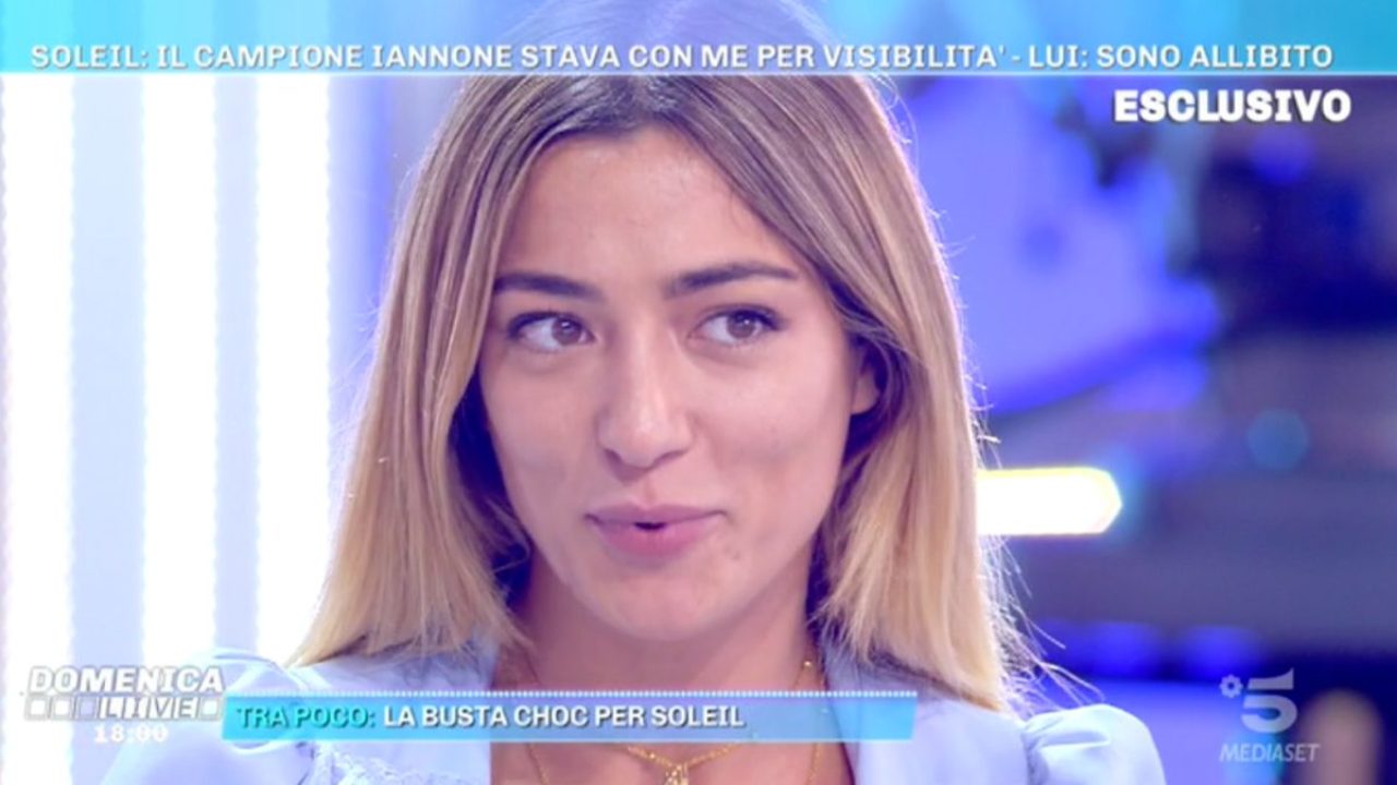 Domenica Live, Soleil Sorge torna a parlare di Andrea Iannone: smascherata da un paparazzo