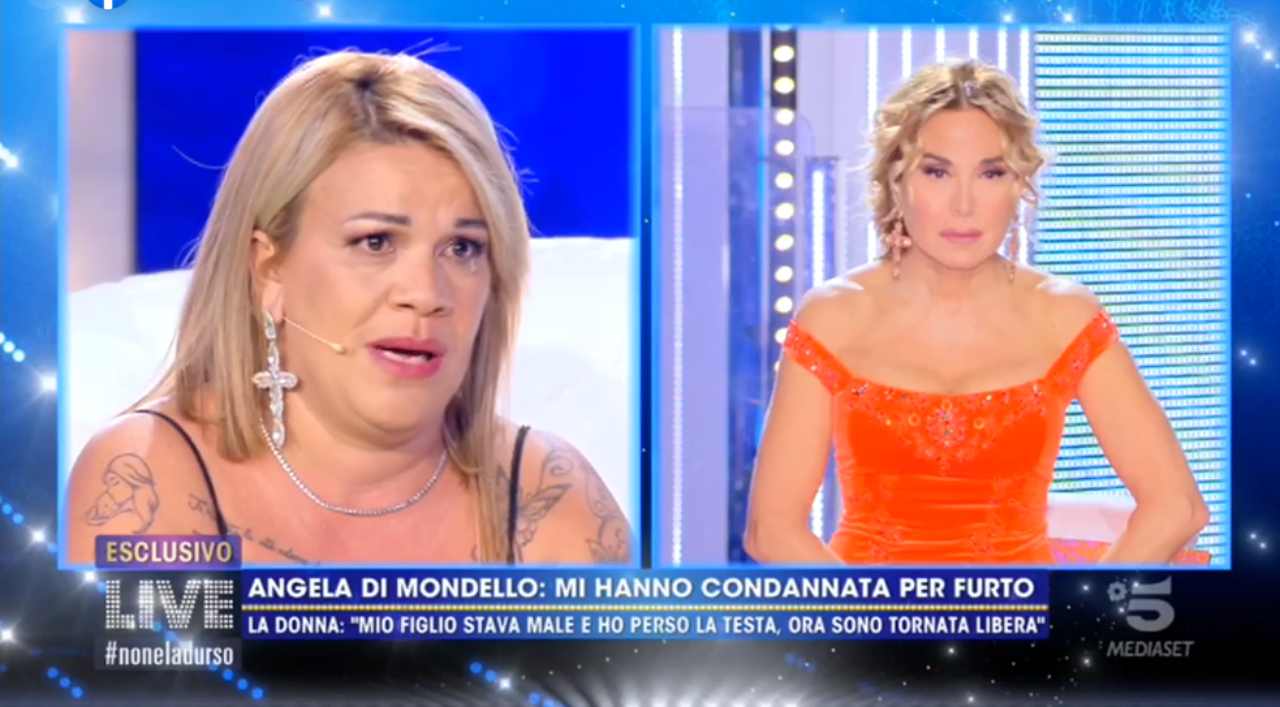 Angela da Mondello apre il suo cuore Live Non è la d’Urso
