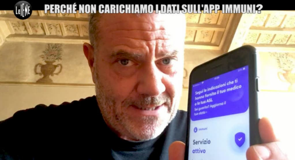 Giulio Golia parla dell'app Immuni a Le Iene