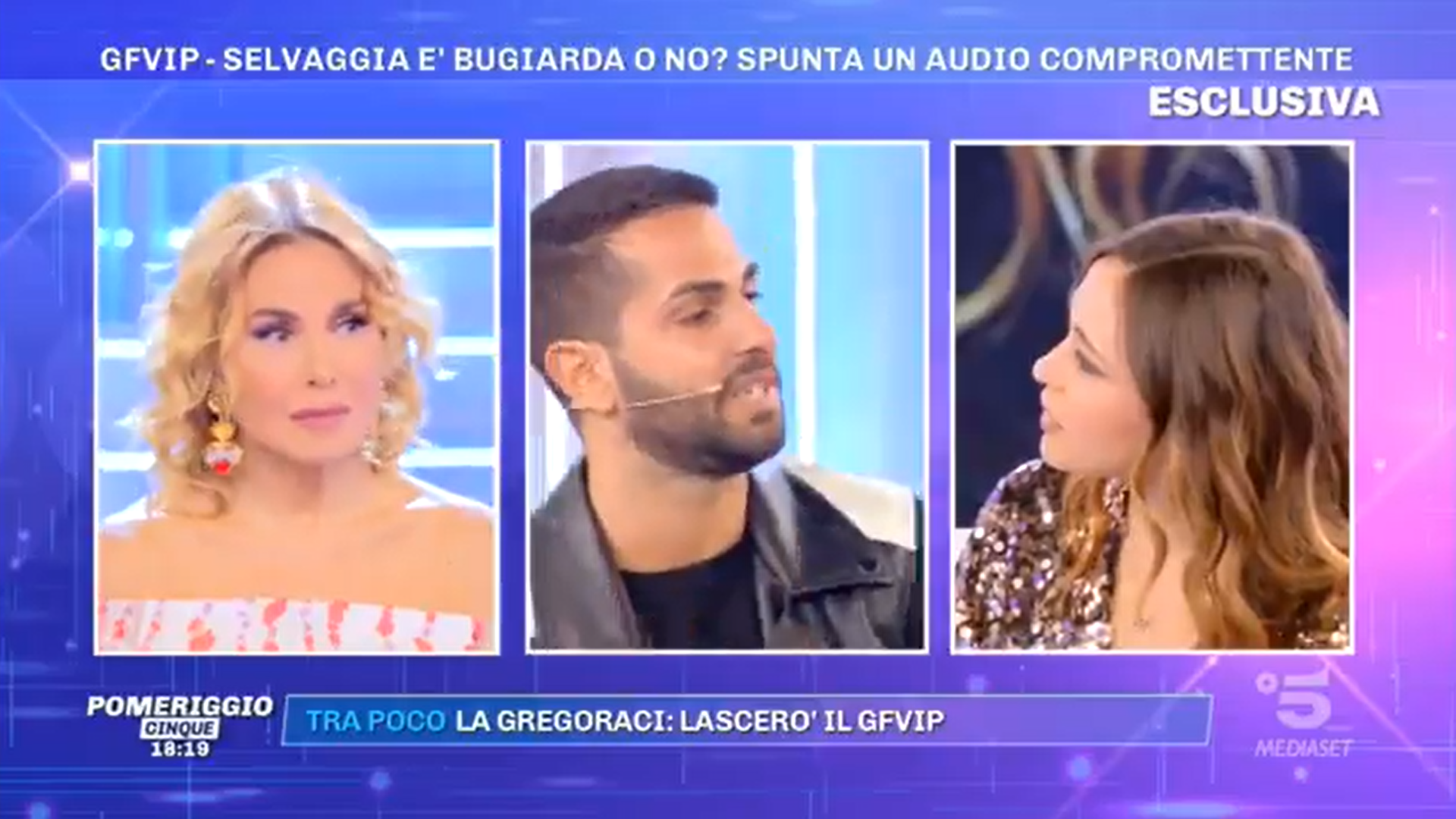 Pomeriggio 5, violenta lite in diretta: “sei una burina”