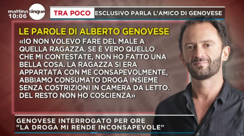 L'interrogatorio fiume di Alberto Genovese