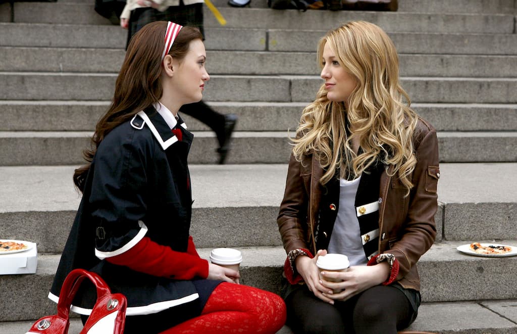 Gossip Girl, le foto dal vecchio set con Blair e Serena