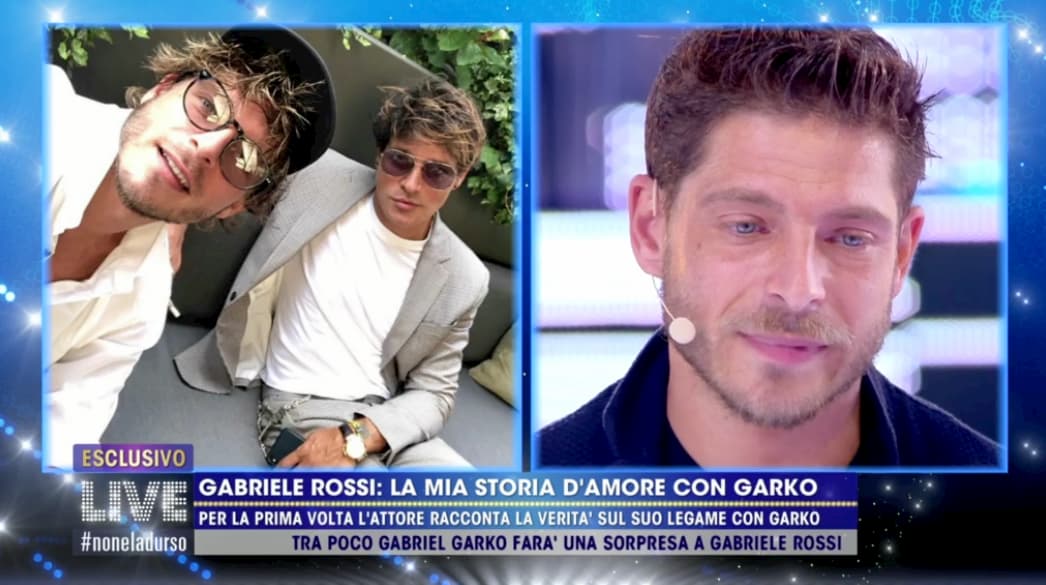 Le verità scottanti di Gabriele Rossi sulla storia d’amore con Gabriel Garko a Live Non è la d’Urso