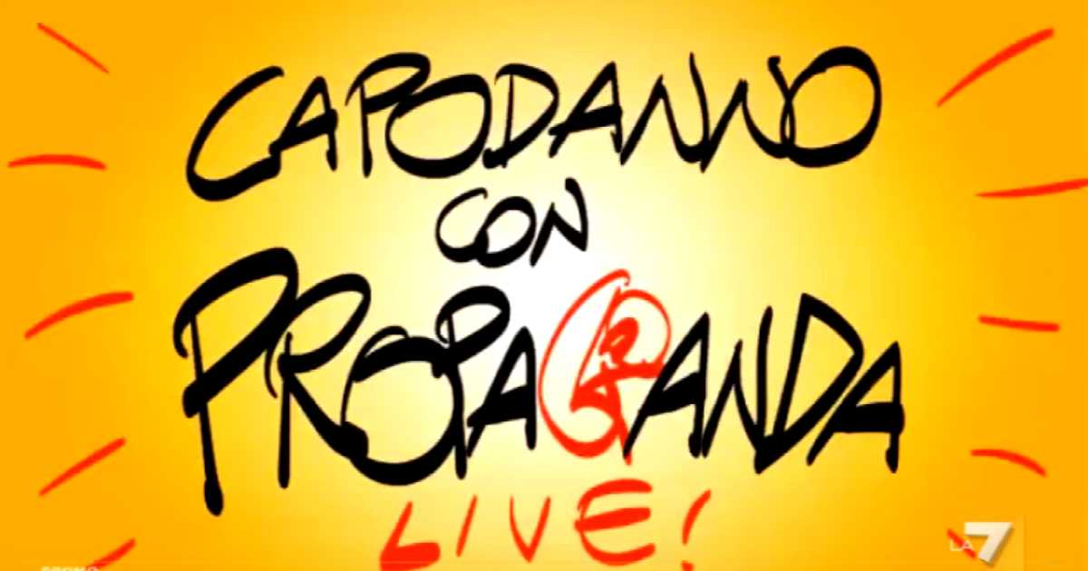 Primo Capodanno in diretta per La 7, Propaganda Live tra tombola social e tanti ospiti