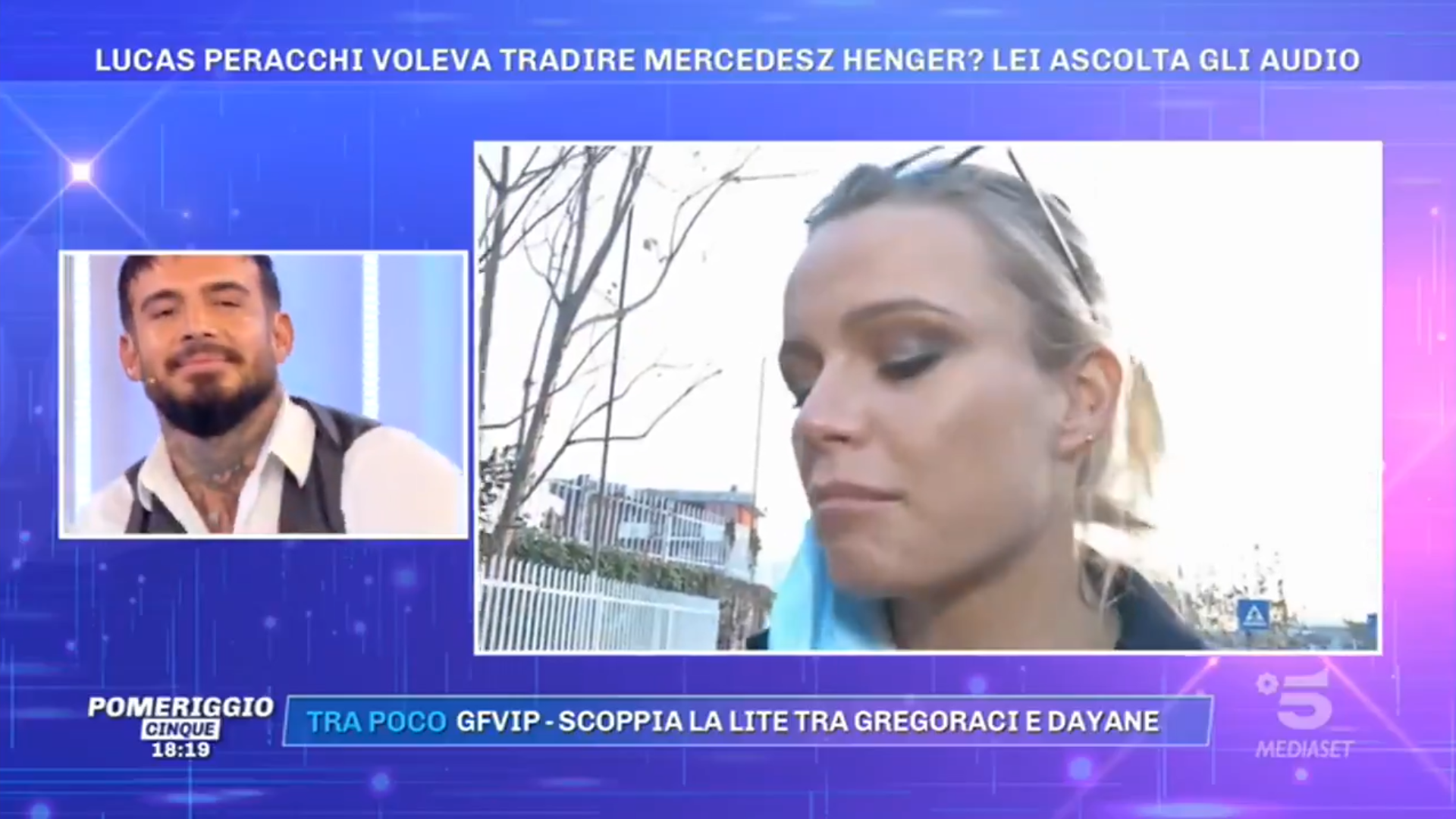 Pomeriggio 5, Mercedesz Henger e Lucas sbugiardano Selvaggia