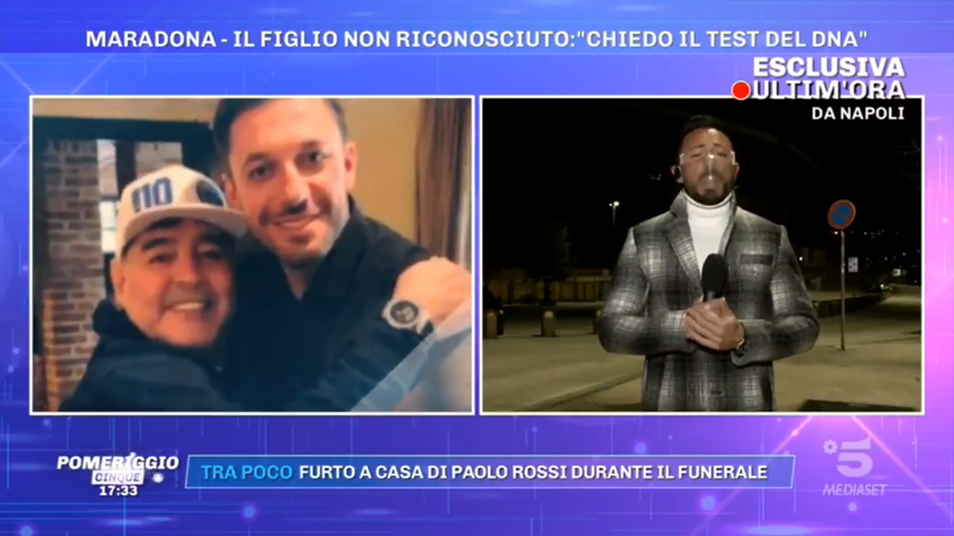 Pomeriggio 5, morte Maradona: il mistero sull’eredità e sui figli legittimi si infittisce