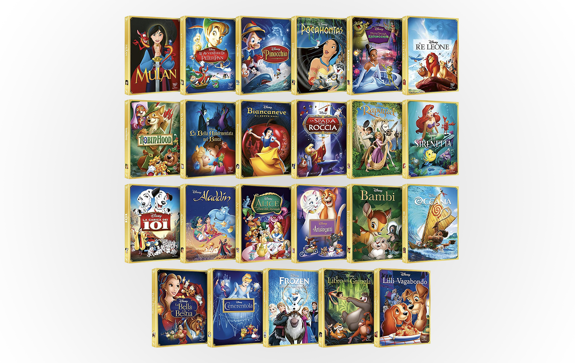 I 23 Classici Disney DVD in super offerta su Amazon, idea regalo last minute