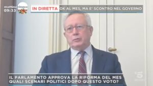 Mattino 5, il commento di Giulio Tremonti alla riforma del MES