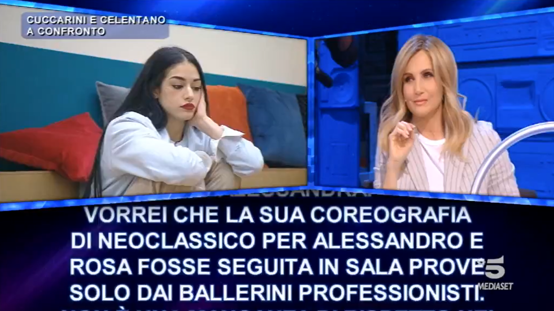 Lorella Cuccarini fa una richiesta alla produzione di Amici 20, la Celentano replica