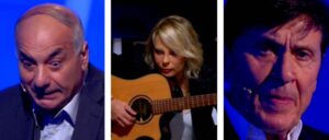 Maria De Filippi racconta la storia di Giovanni e suona la chitarra con Gianni Morandi