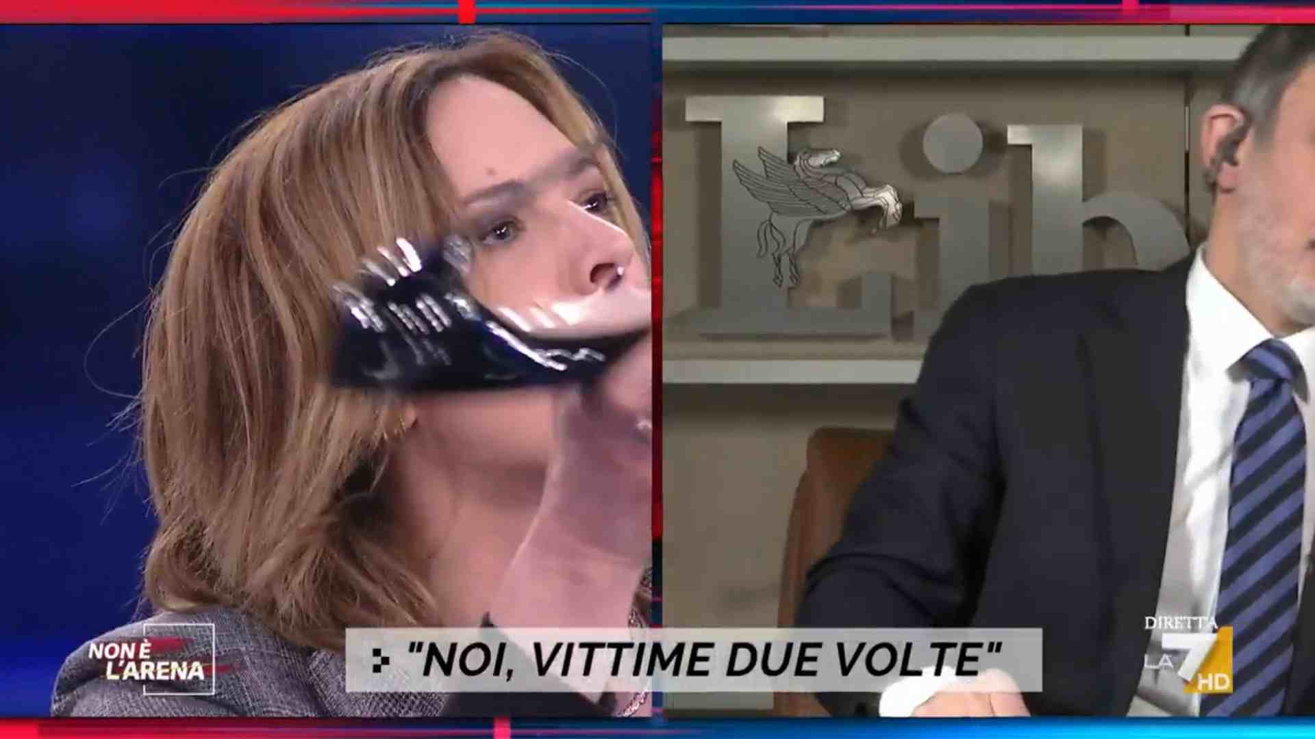 Non è l’Arena, Asia Argento litiga con un ospite: “ti metto il tacco in bocca”