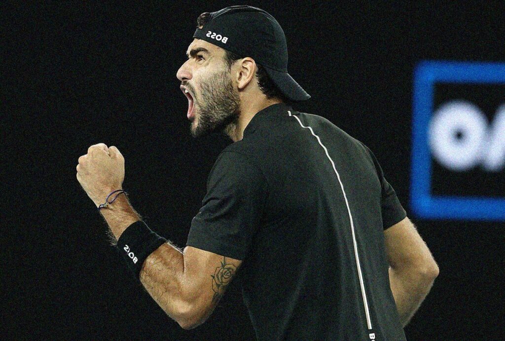 Matteo Berrettini all'Australian Open 2022