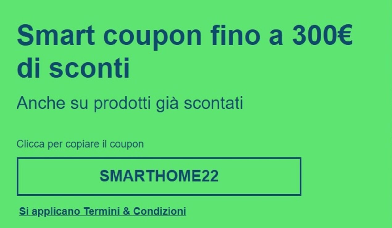 Con questo nuovo coupon avrete subito il 10% di sconto sulle migliori smart tv