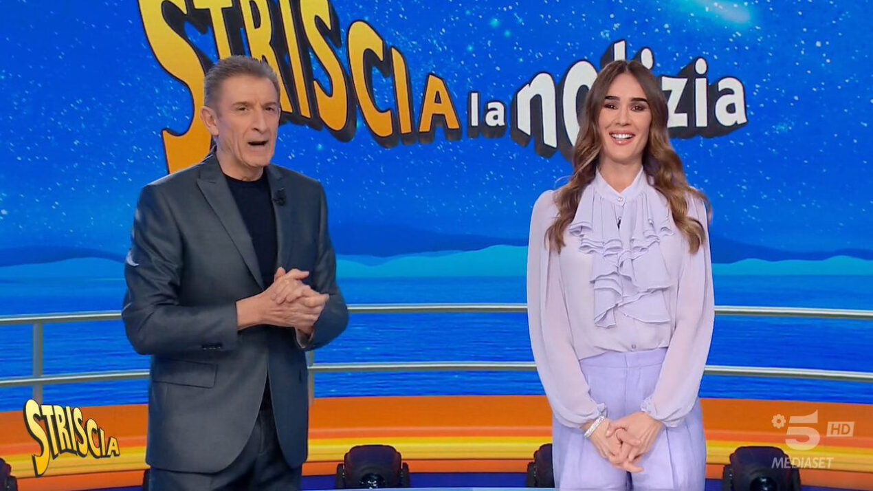 Striscia la Notizia, boom di ascolti per Ezio Greggio e Silvia Toffanin