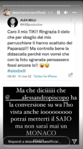 Deianira Marzano contro Alex Belli