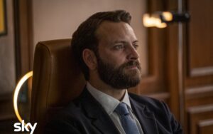 Primo piano di Alessandro Borghi in Diavoli 2