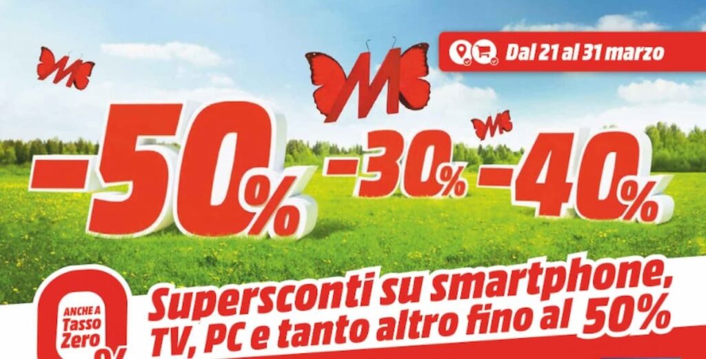 Volantino MediaWorld Supersconti di primavera 2022