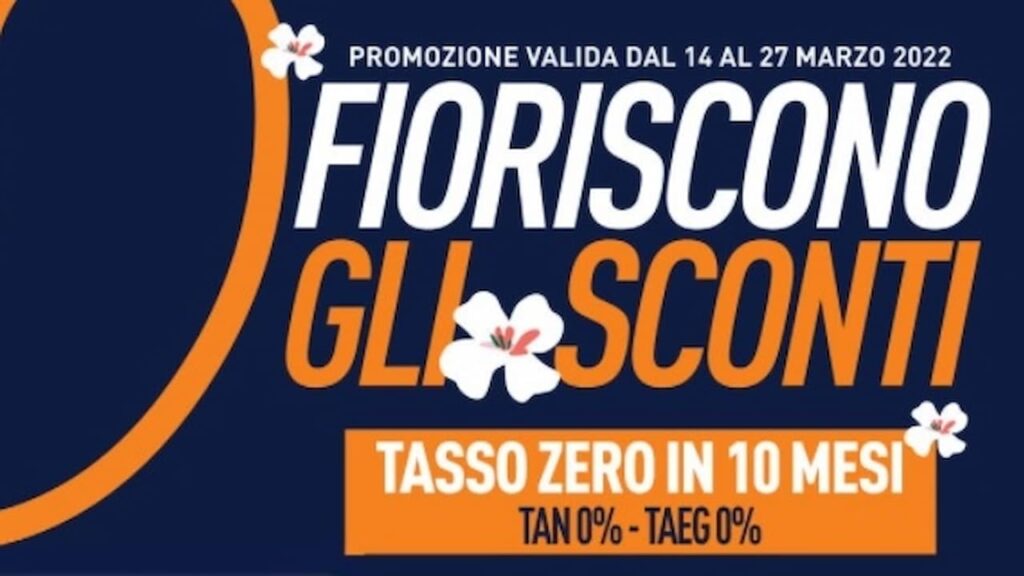 Volantino Unieuro Fioriscono gli Sconti 2022