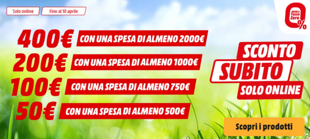 MediaWorld Sconto Subito