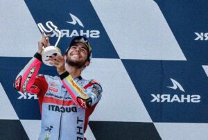 Enea Bastianini vincitore del Gran Premio di Francia della MotoGP