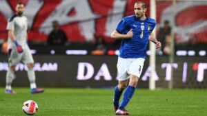 Giorgio Chiellini con la Nazionale italiana