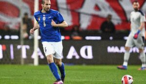 Giorgio Chiellini con la Nazionale italiana