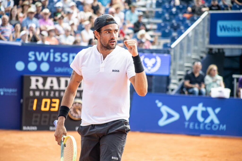 Matteo Berrettini al secondo turno dell'ATP Gstaad 2022