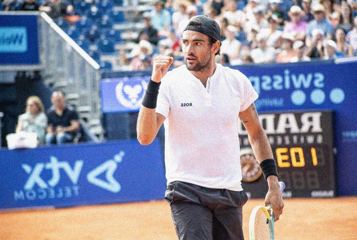 Matteo Berrettini al secondo turno dell'ATP Gstaad 2022