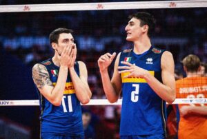Michieletto e Anzani della Nazionale italiana maschile di volley