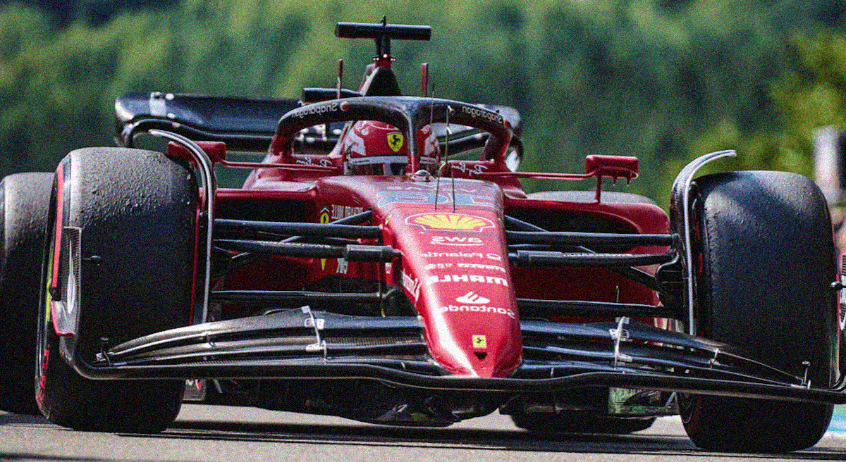 Charles Leclerc su Ferrari al Gran Premio del Belgio