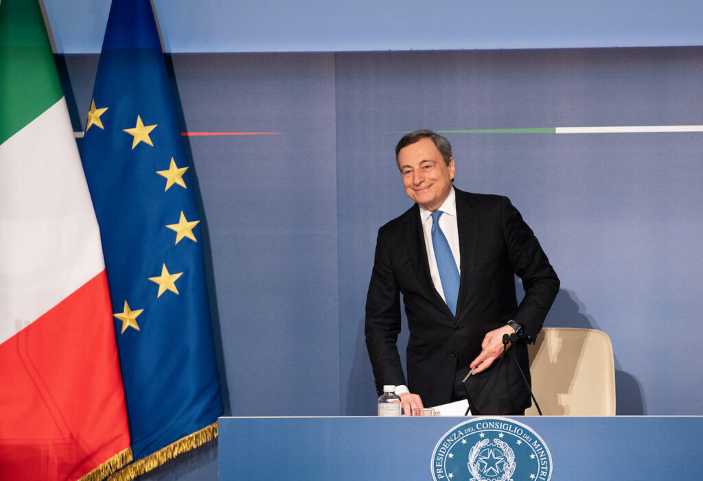 Mario Draghi, presidente del Consiglio