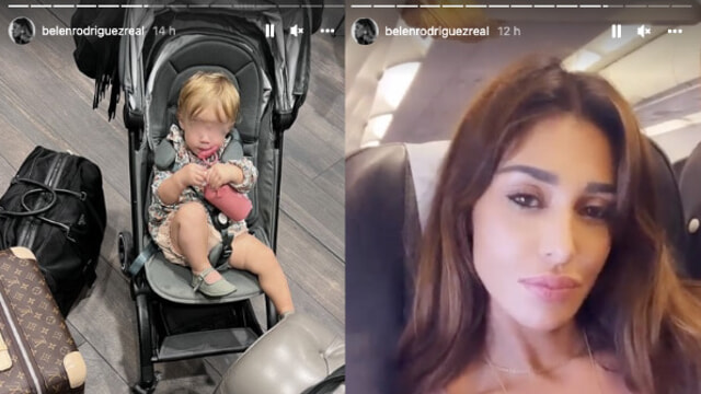 Belen Rodriguez in aeroporto