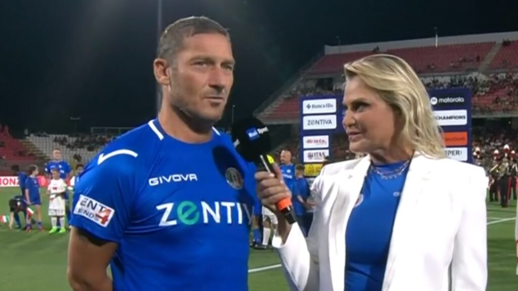 Francesco Totti e Simona Ventura