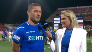 Francesco Totti e Simona Ventura