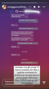 chat Federico Dainese con dama Over