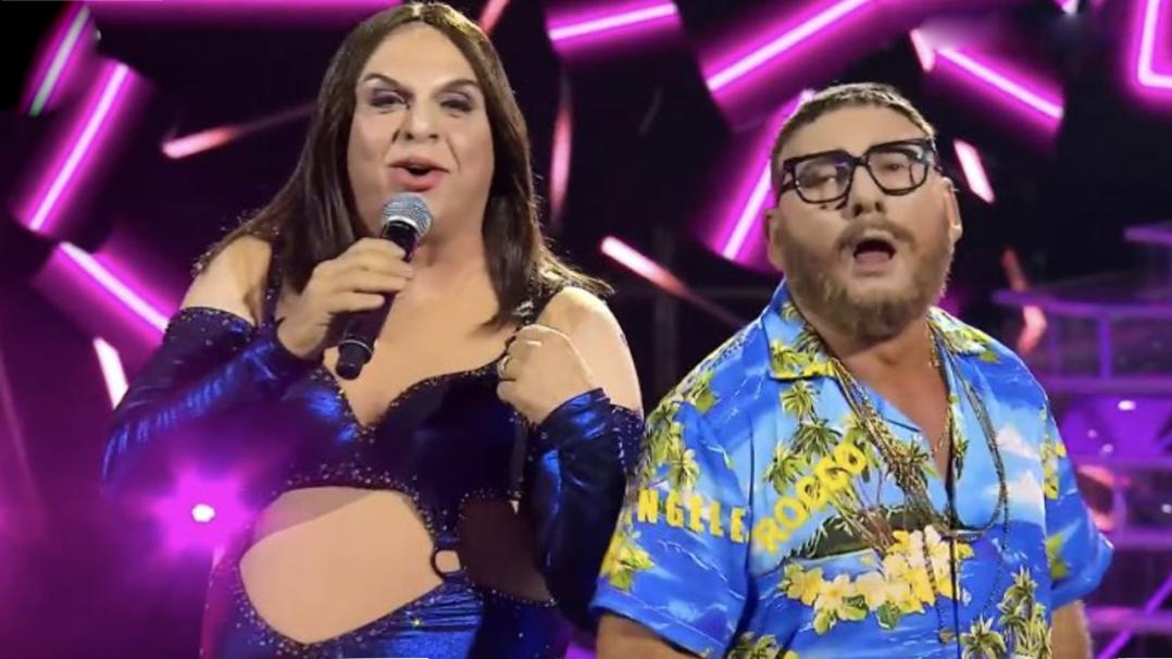 Elettra Lamborghini e Rocco Hunt commentano la mostruosa imitazione