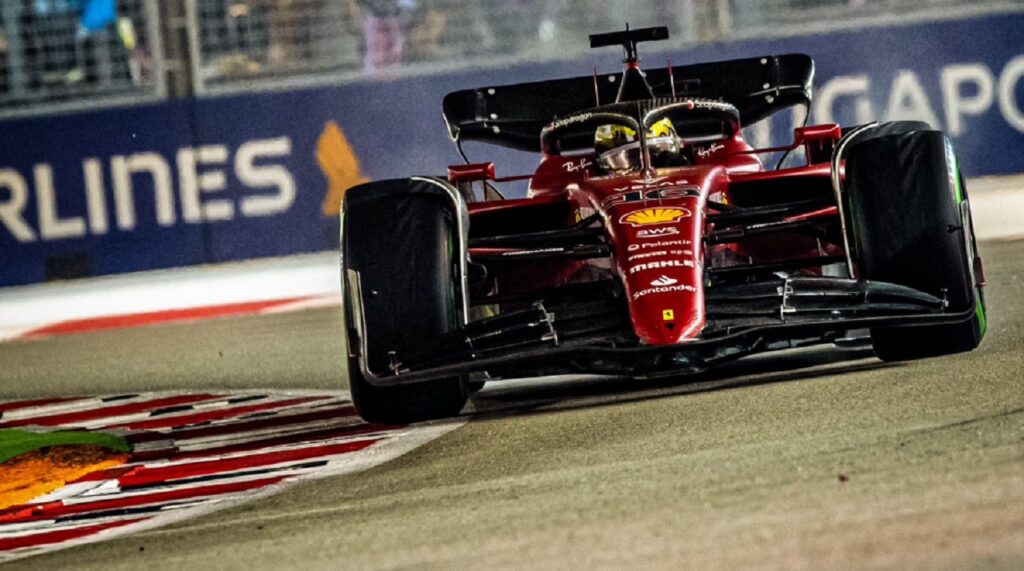 Charles Leclerc al Gran Premio di Singapore 2022