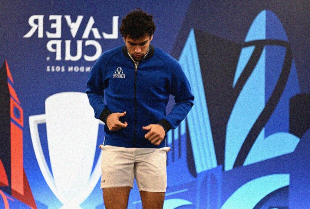 Matteo Berrettini all'edizione 2022 della Laver Cup
