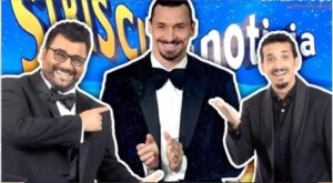 Sergio Friscia Zlatan Ibrahimovic e Roberto Lipari a Striscia la Notizia