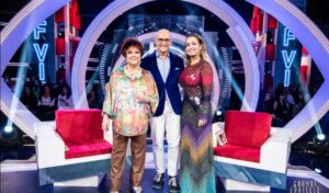 Orietta Berti, Alfonso Signorini e Sonia Bruganelli al Grande Fratello Vip