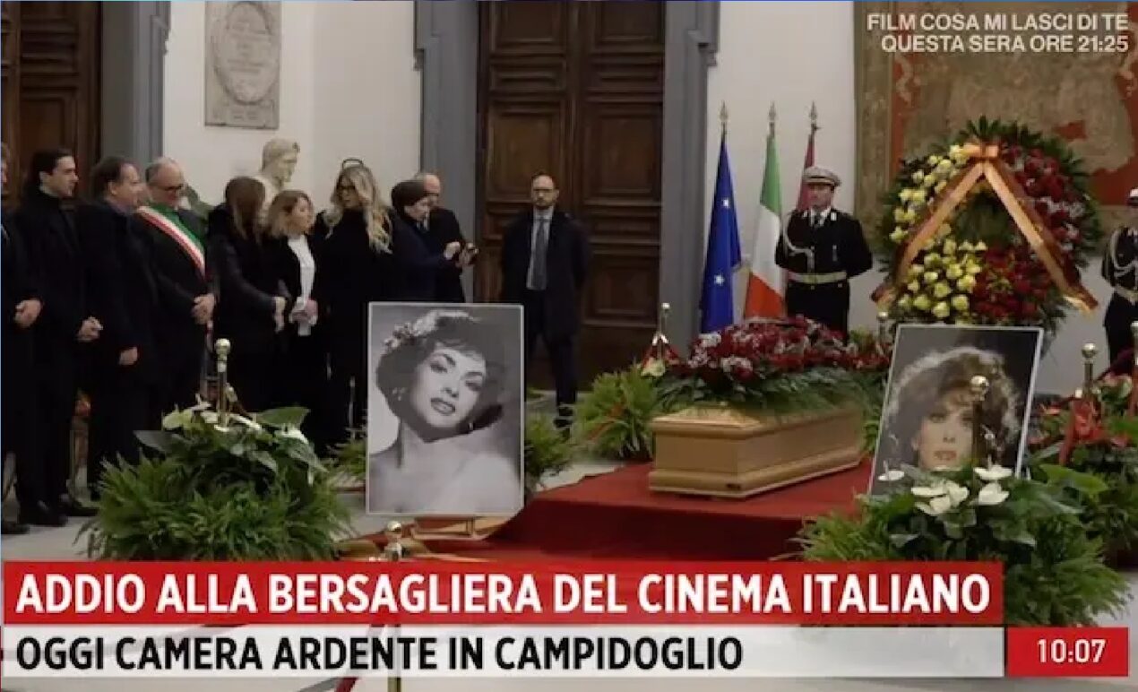 I funerali di Gina Lollobrigida in televisione: ecco dove e quando