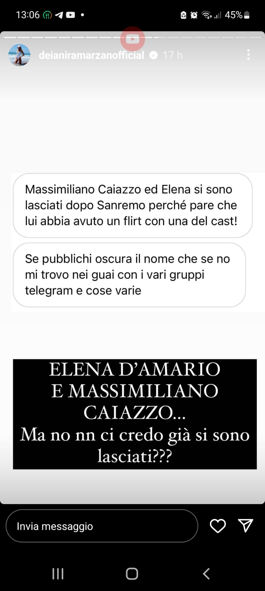 Deianira Marzano Instagram