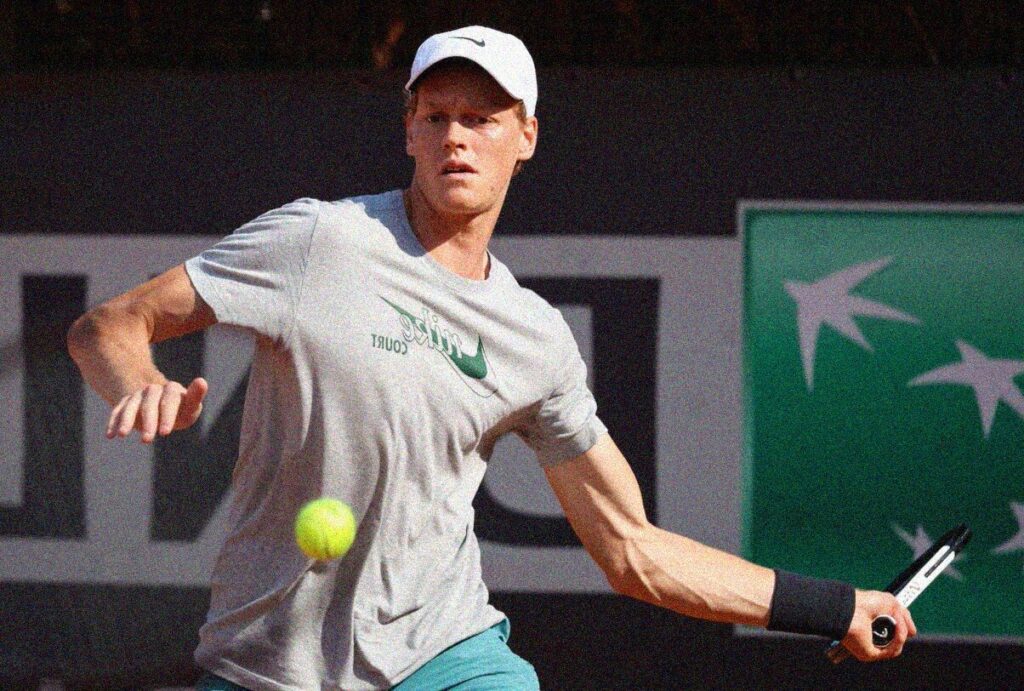 jannik sinner allenamento atp roma 2023