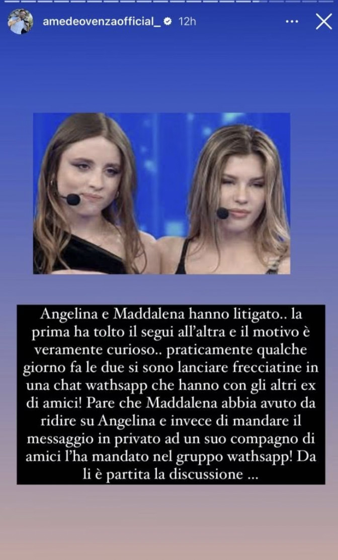 Instagram di Amedeo Venza