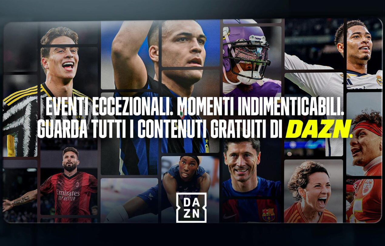 Ora DAZN offre vari contenuti gratis, comprese alcune partite di calcio in diretta