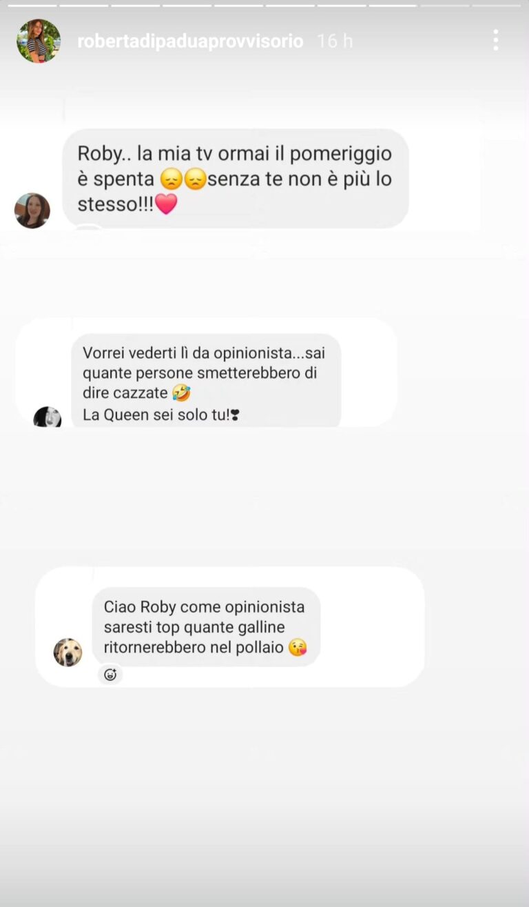 Roberta Di Padua manca a UeD: fan lanciano appello a Maria
