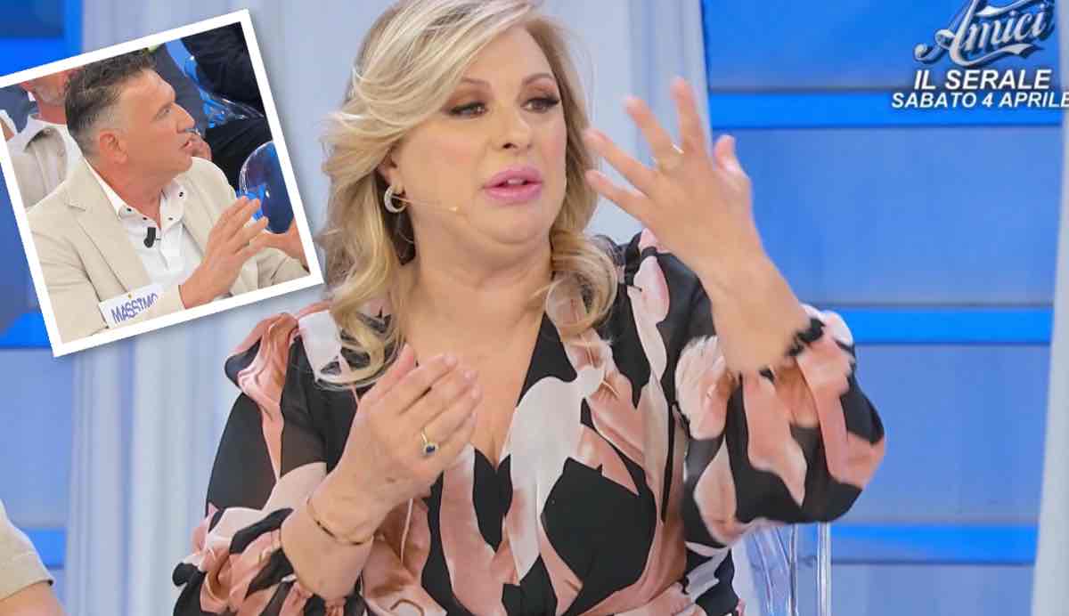 Tina Cipollari contro un cavaliere a UeD, Maria De Filippi la contrasta, lei va via