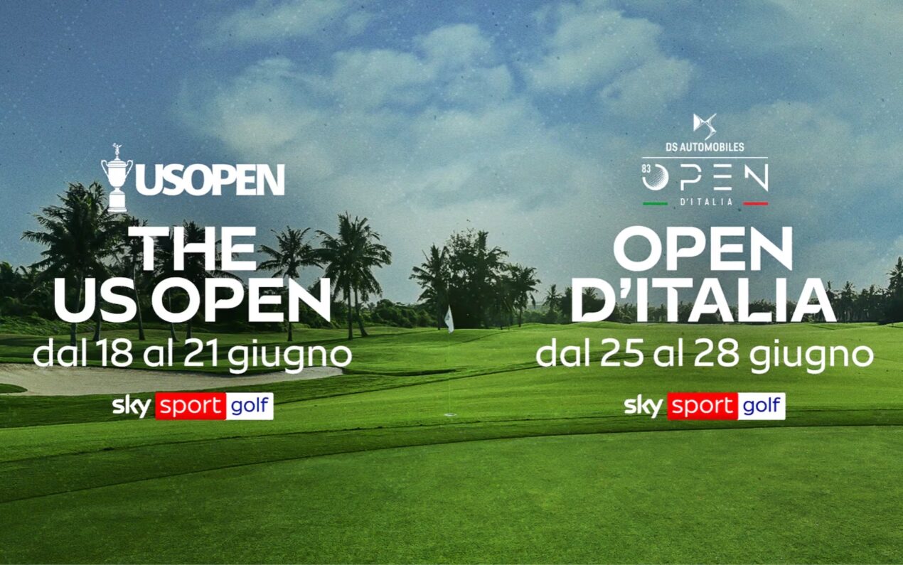 Sky fa poker con i Major: US Open e Open d'Italia in esclusiva su Sky Sport Golf